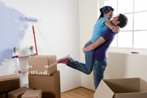Professional office relocation services in Wembleypark handling desks and equipment