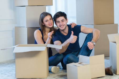 Secure storage corridor with clean and organized short-term units